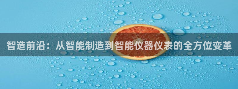 天宏娱乐董事长简介：智造前沿：从智能制造到智能仪器仪表的全方