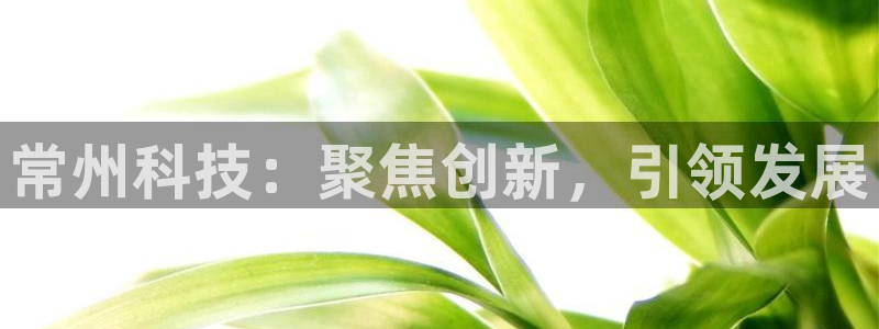 天宏娱乐张叔：常州科技：聚焦创新，引领发展