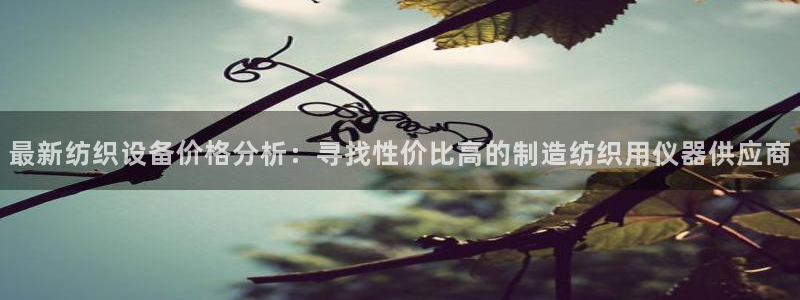 天宏娱乐 老刘：最新纺织设备价格分析：寻找性价比高的制造纺织