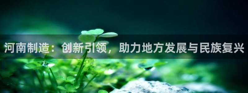 天宏娱乐旗下的网红：河南制造：创新引领，助力地方发展与民族复